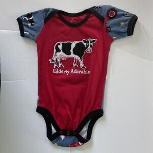 Hatley Uddey Adorable Farm Onesie Size 12-18M